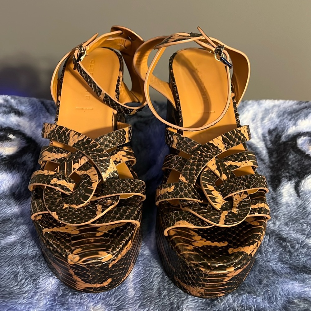 Robert Clergerie Cyndras - Wood Whips NEW!!
